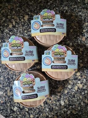 Mystery Dumpling Stuffed Bun Edition Toy - Beige Play Set
